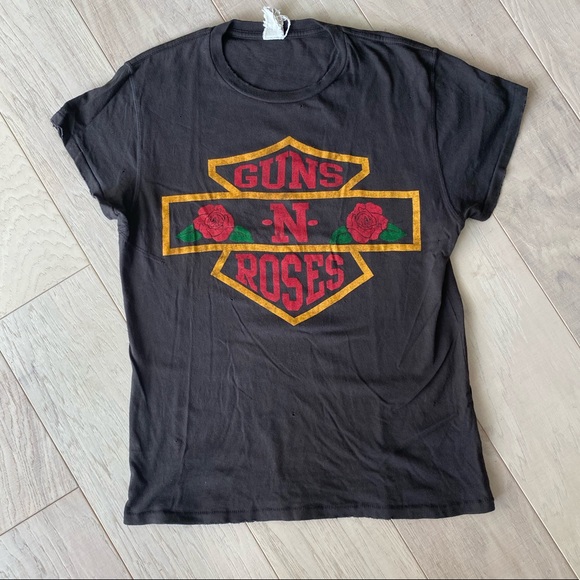 Madeworn Tops - Madeworn Guns N Roses Band Tee